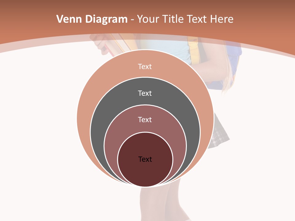 Schoolgirl Smile Braid PowerPoint Template