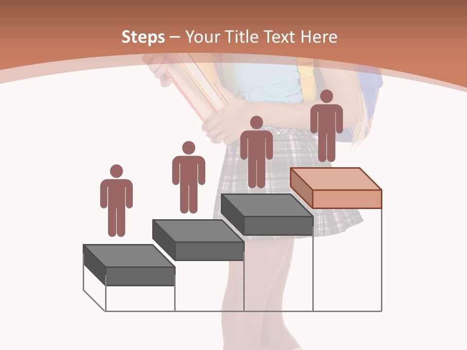 Schoolgirl Smile Braid PowerPoint Template