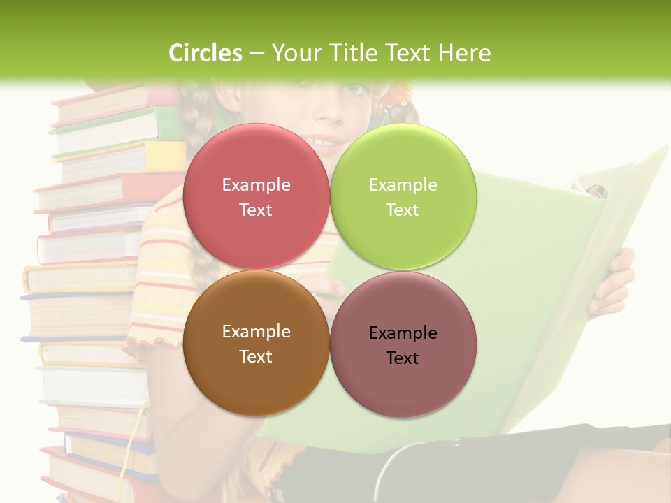 Female Holding Caucasian PowerPoint Template