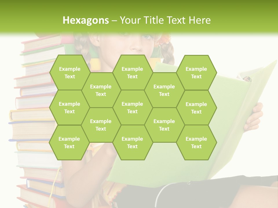 Female Holding Caucasian PowerPoint Template