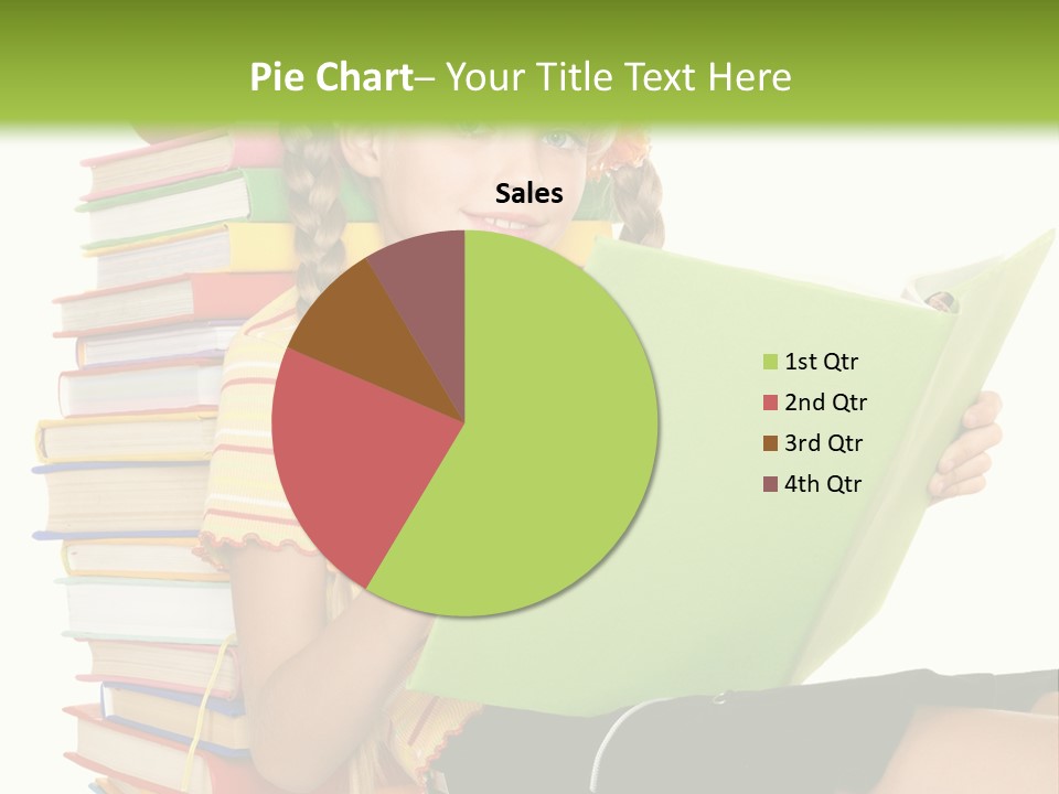 Female Holding Caucasian PowerPoint Template