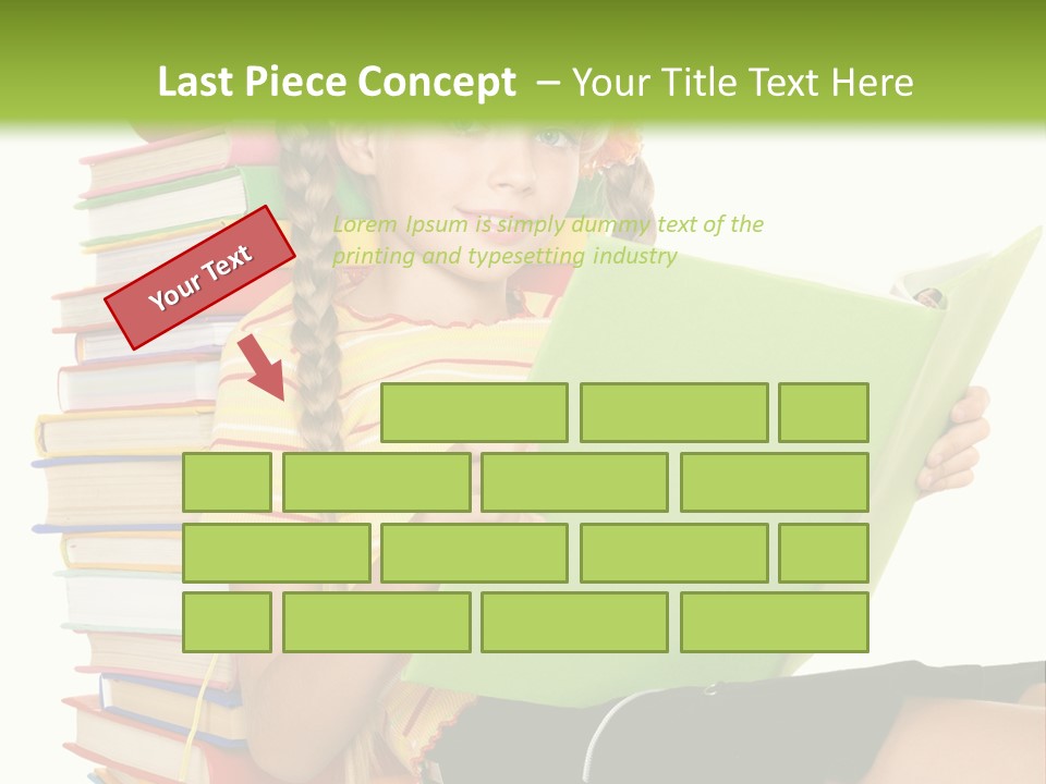 Female Holding Caucasian PowerPoint Template