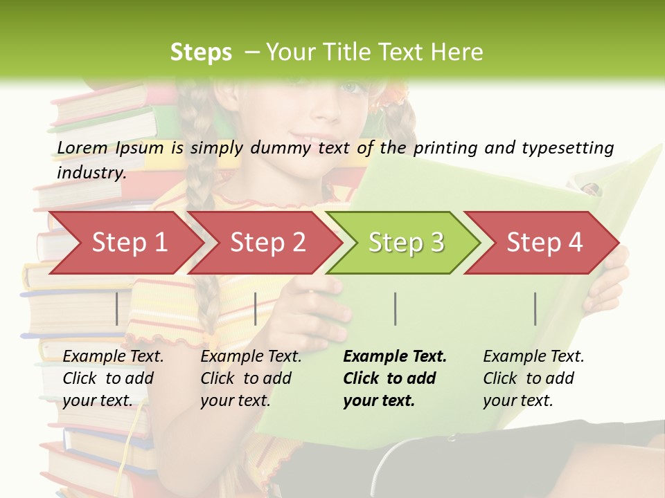 Female Holding Caucasian PowerPoint Template