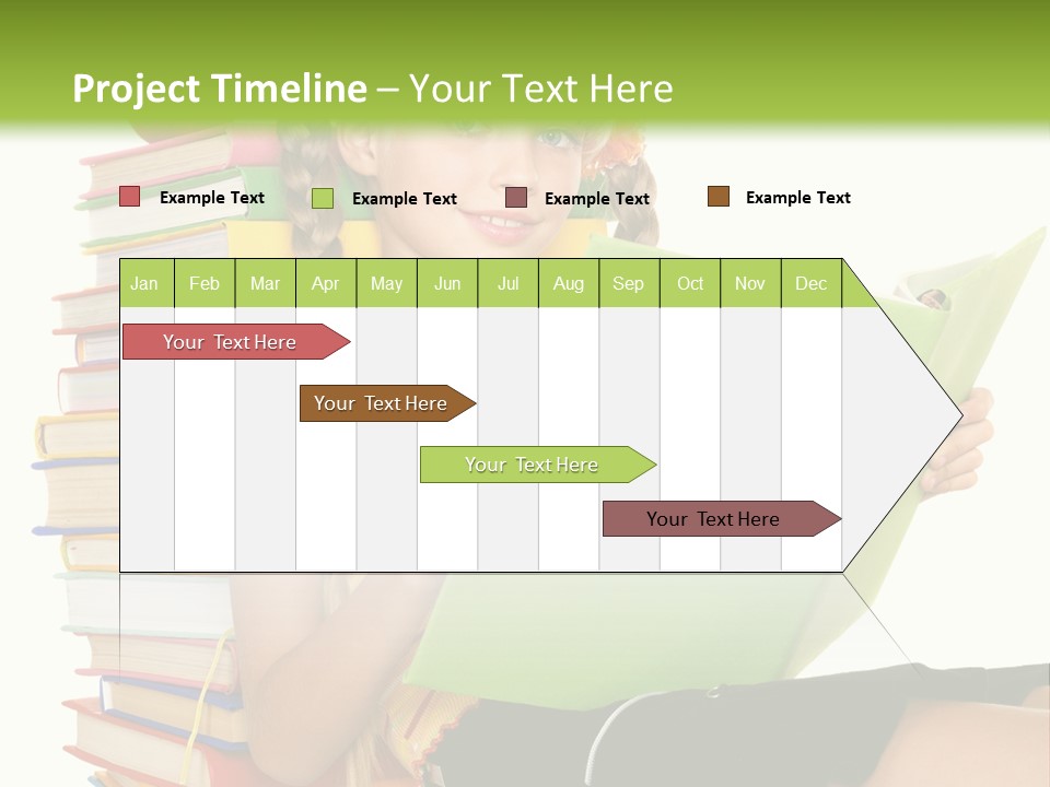 Female Holding Caucasian PowerPoint Template