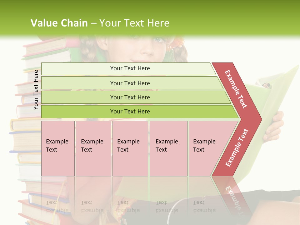 Female Holding Caucasian PowerPoint Template