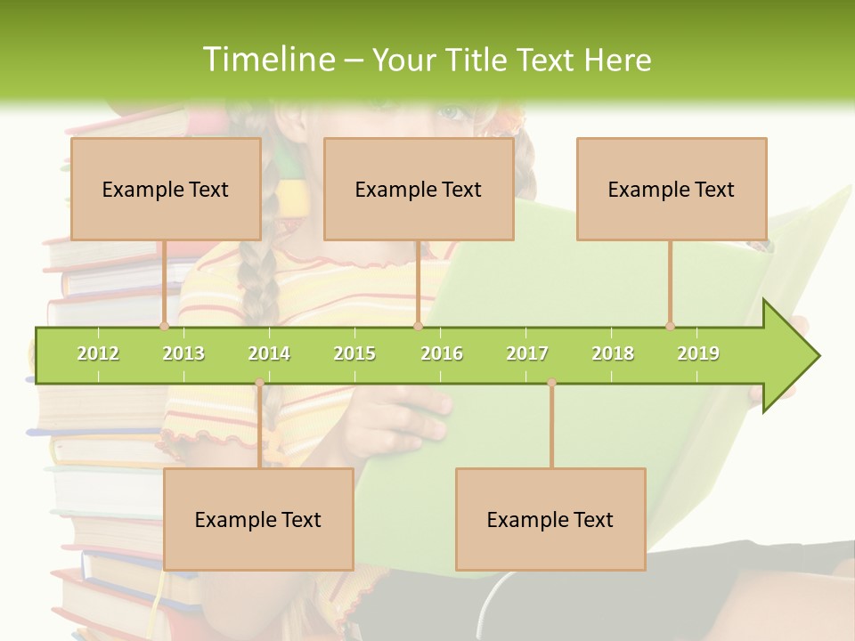 Female Holding Caucasian PowerPoint Template
