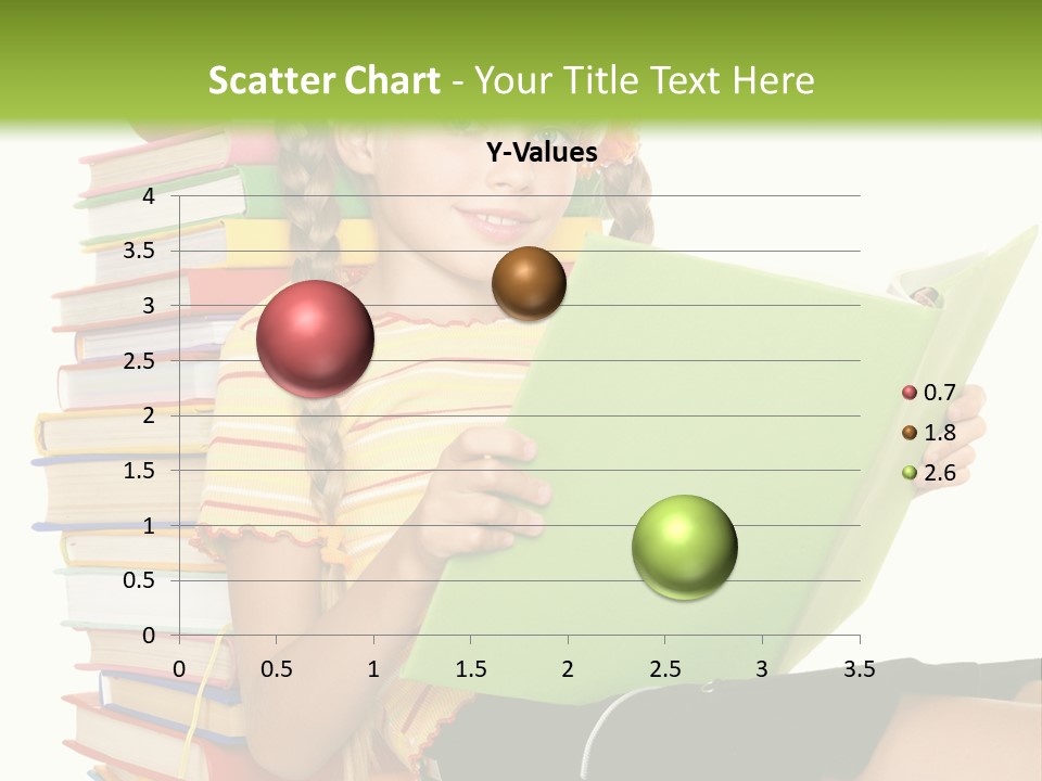 Female Holding Caucasian PowerPoint Template
