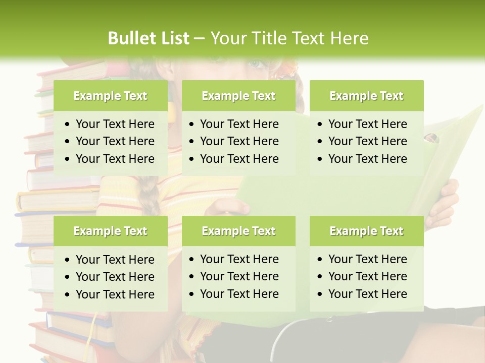 Female Holding Caucasian PowerPoint Template