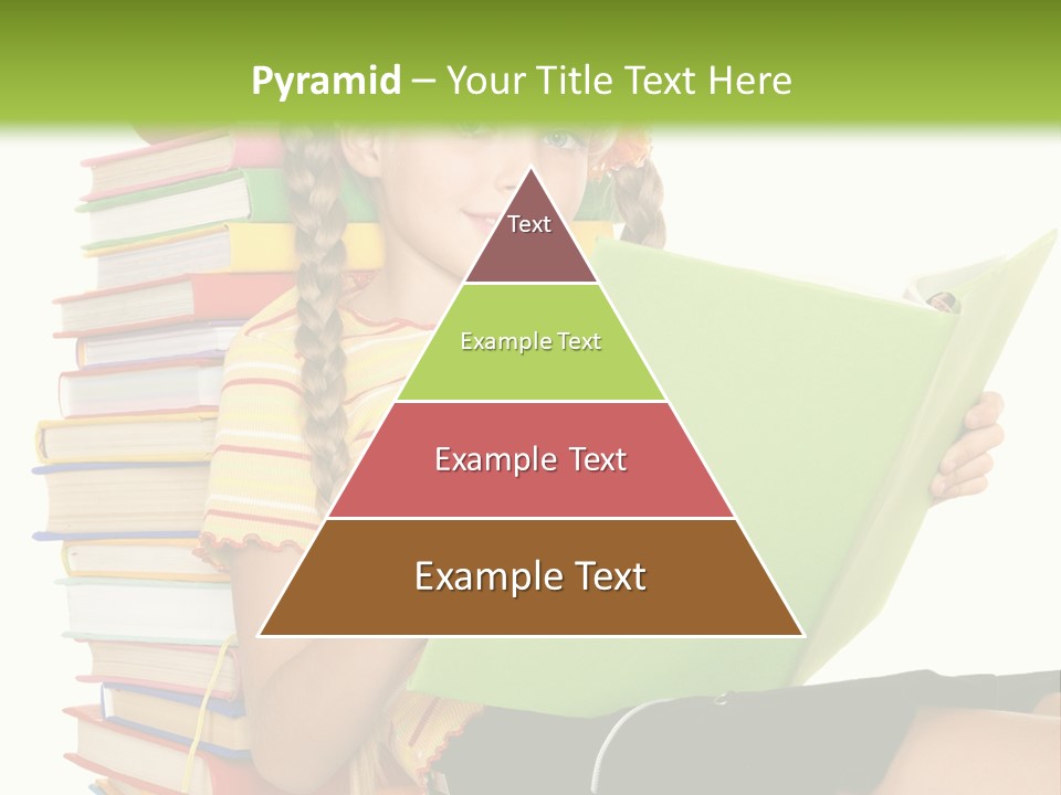 Female Holding Caucasian PowerPoint Template