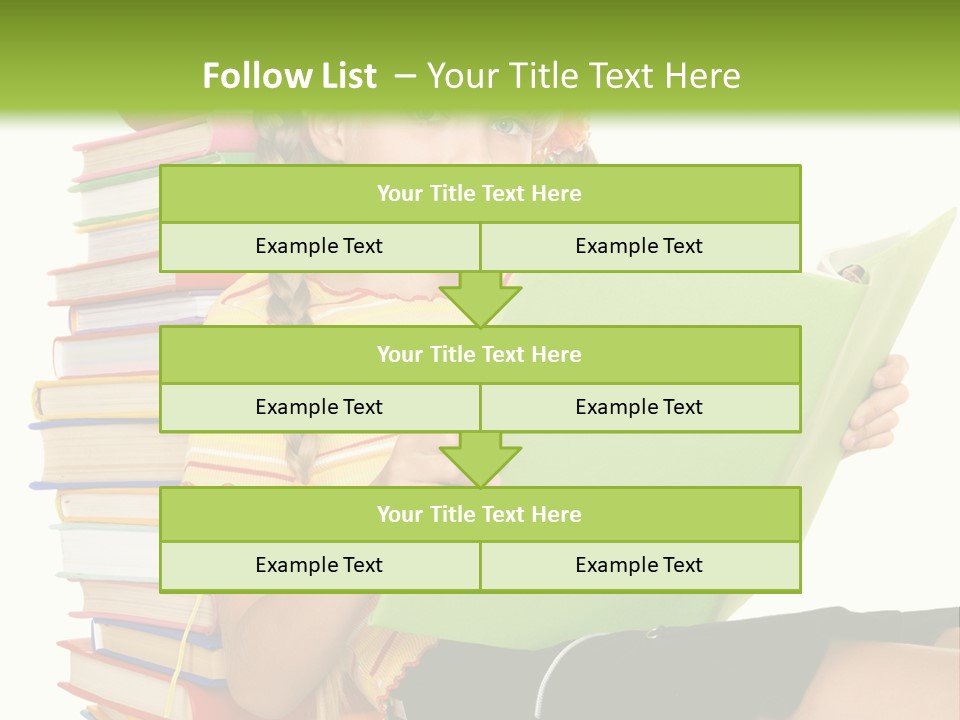 Female Holding Caucasian PowerPoint Template