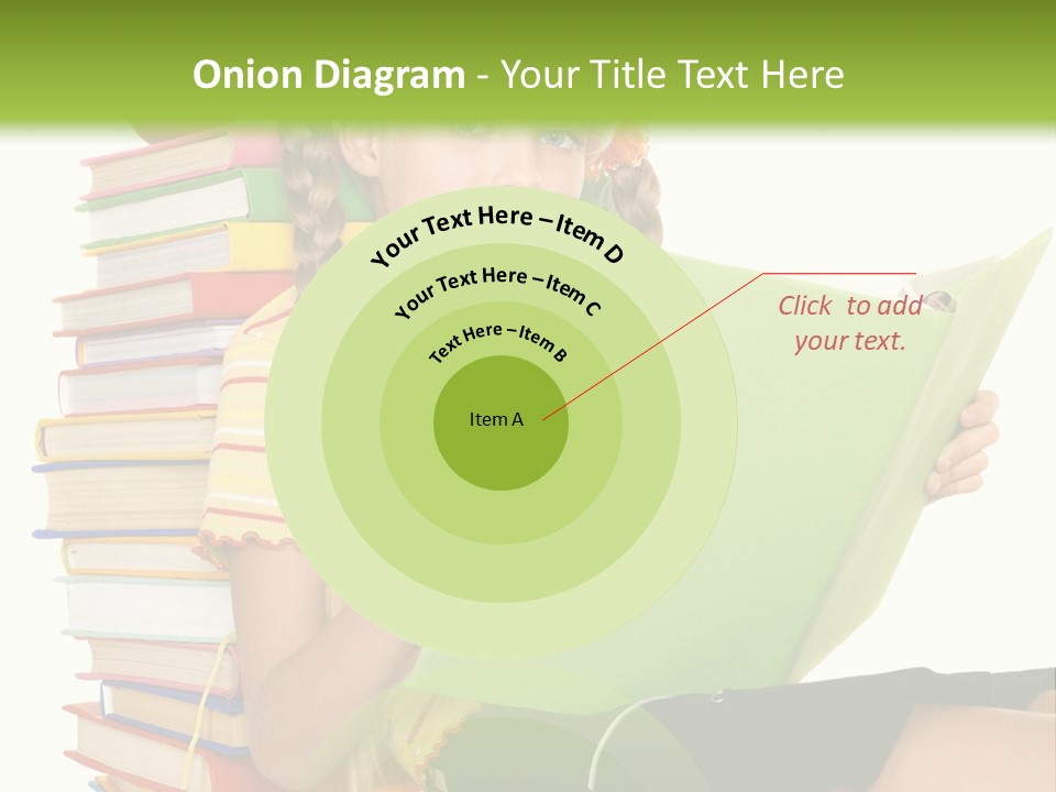 Female Holding Caucasian PowerPoint Template