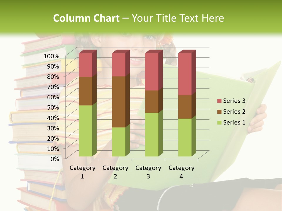 Female Holding Caucasian PowerPoint Template