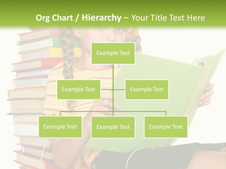 Female Holding Caucasian PowerPoint Template