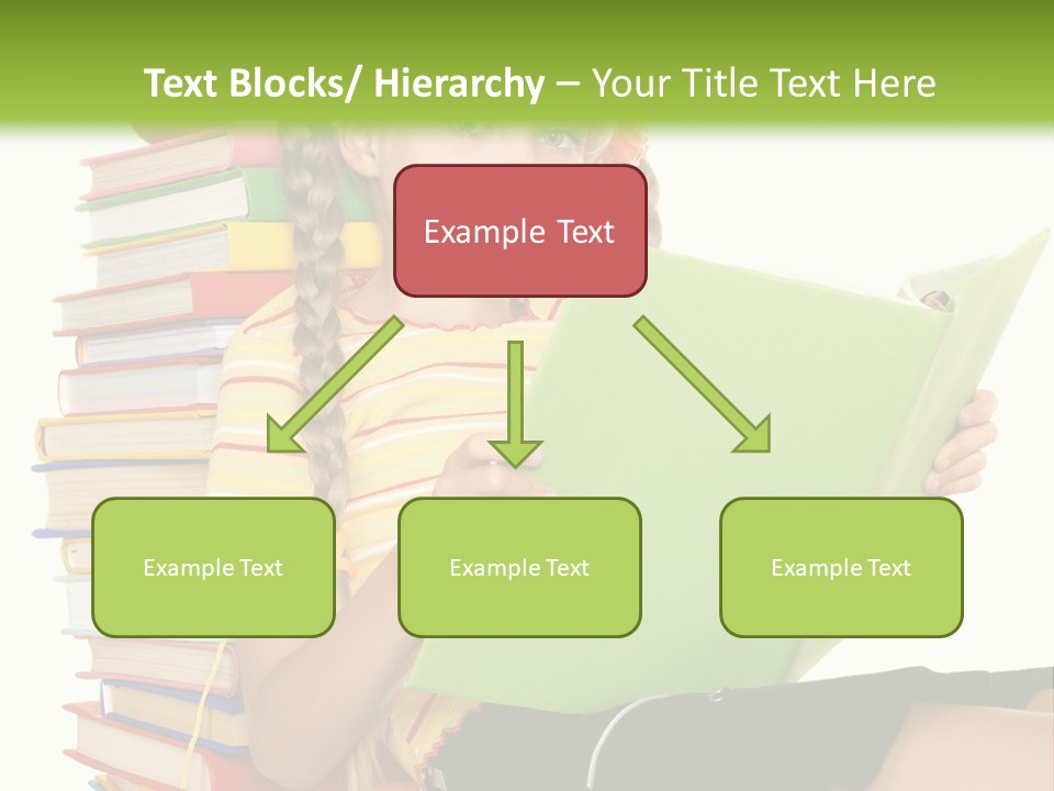Female Holding Caucasian PowerPoint Template