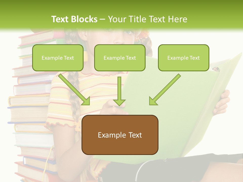Female Holding Caucasian PowerPoint Template