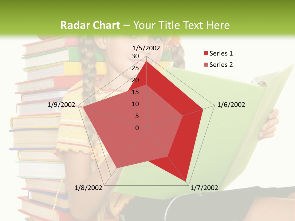 Female Holding Caucasian PowerPoint Template