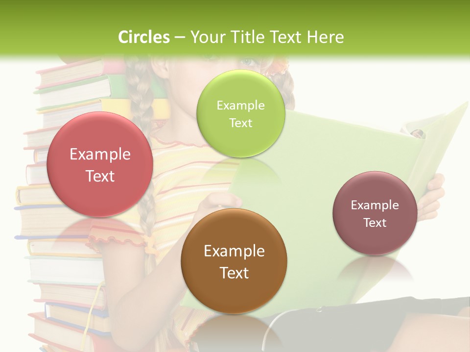 Female Holding Caucasian PowerPoint Template