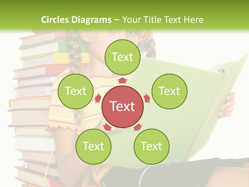 Female Holding Caucasian PowerPoint Template