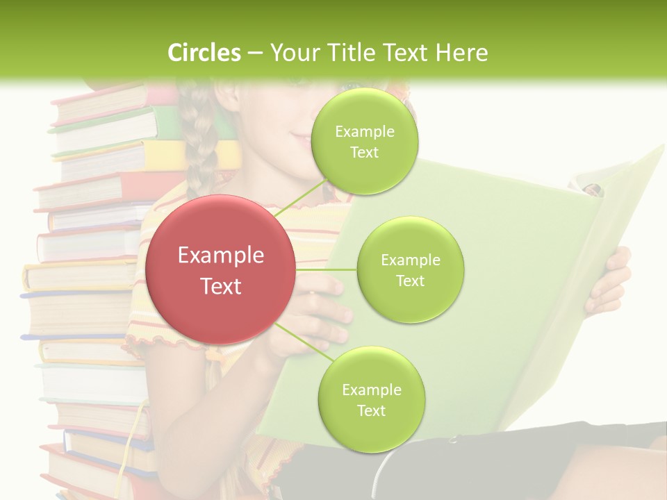 Female Holding Caucasian PowerPoint Template