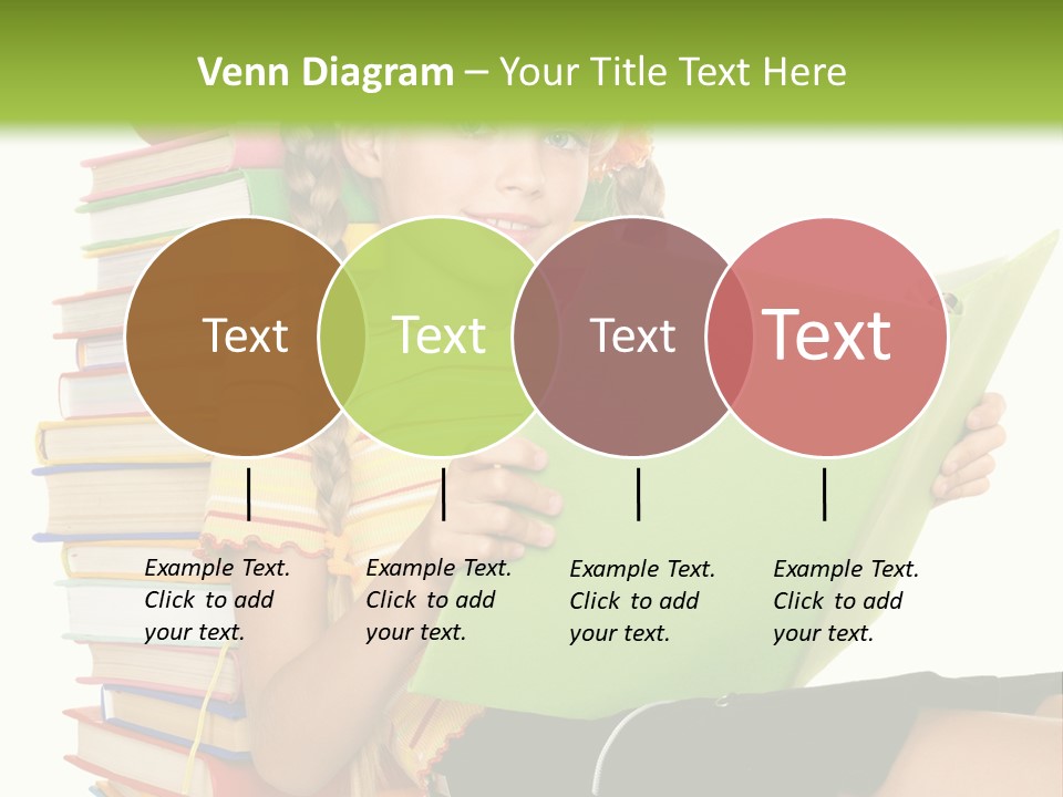 Female Holding Caucasian PowerPoint Template