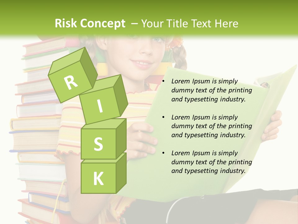 Female Holding Caucasian PowerPoint Template