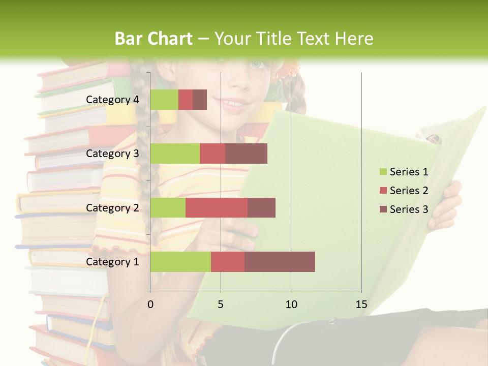 Female Holding Caucasian PowerPoint Template