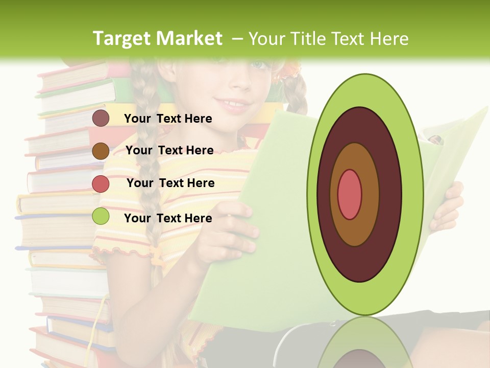 Female Holding Caucasian PowerPoint Template