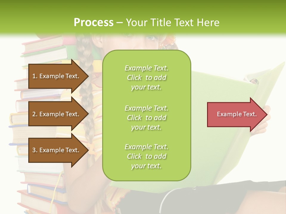 Female Holding Caucasian PowerPoint Template