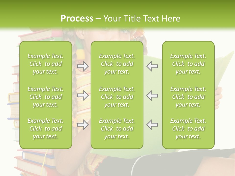 Female Holding Caucasian PowerPoint Template