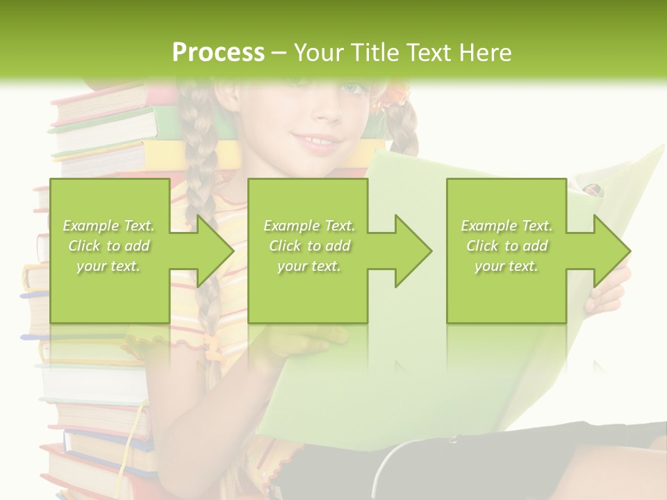 Female Holding Caucasian PowerPoint Template