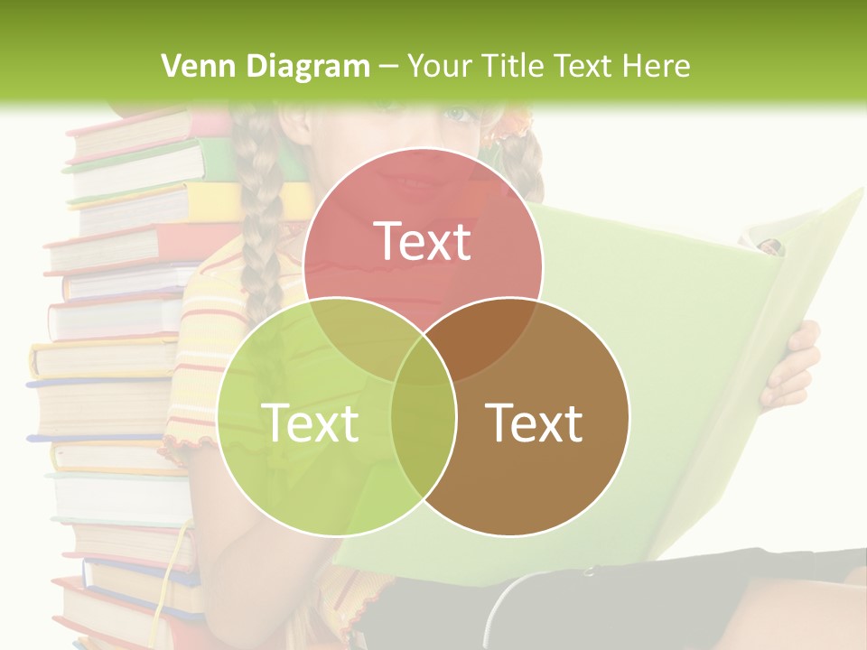 Female Holding Caucasian PowerPoint Template