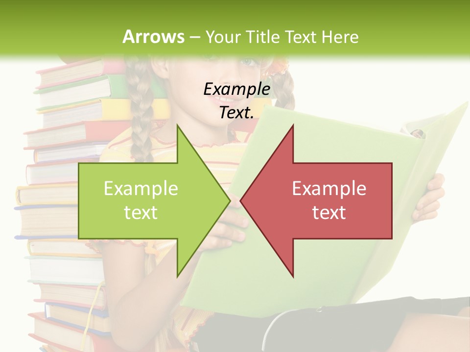 Female Holding Caucasian PowerPoint Template