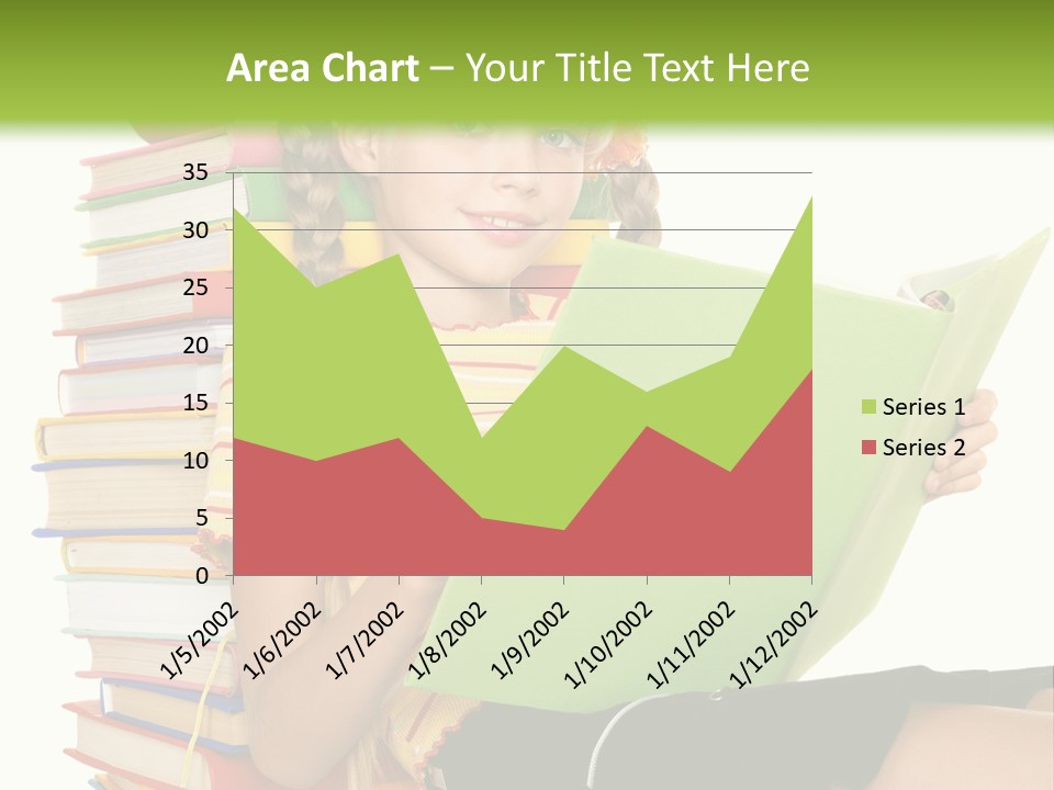 Female Holding Caucasian PowerPoint Template