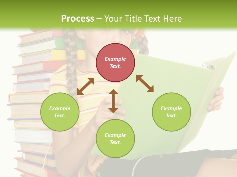 Female Holding Caucasian PowerPoint Template