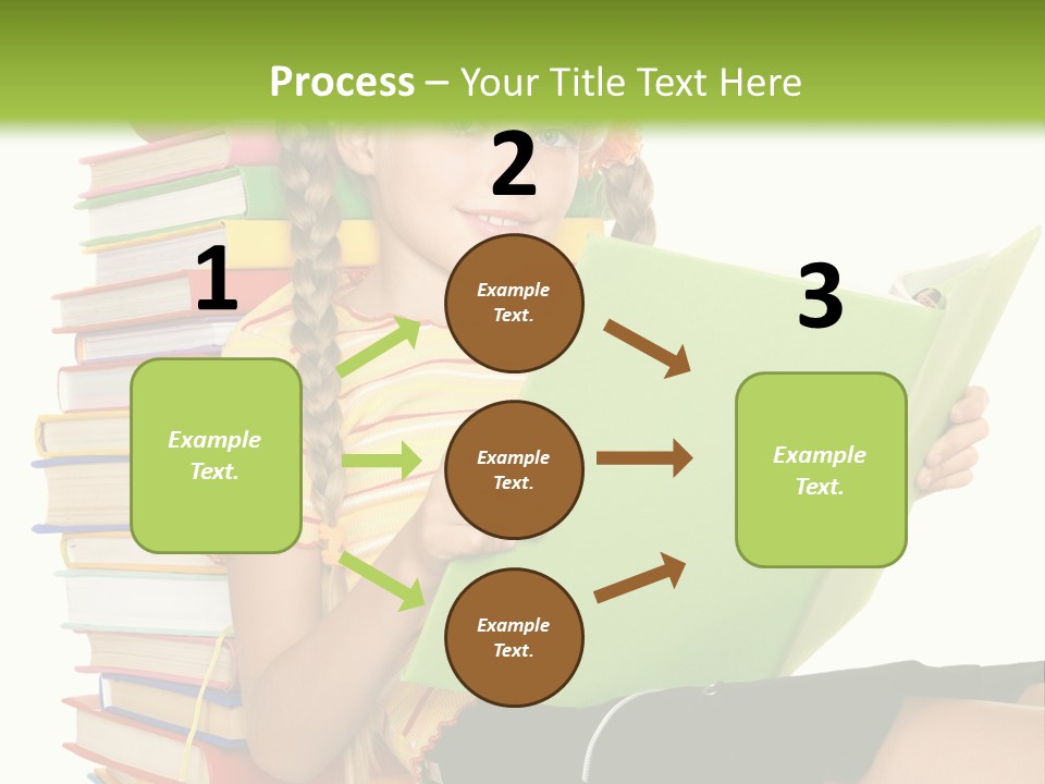 Female Holding Caucasian PowerPoint Template