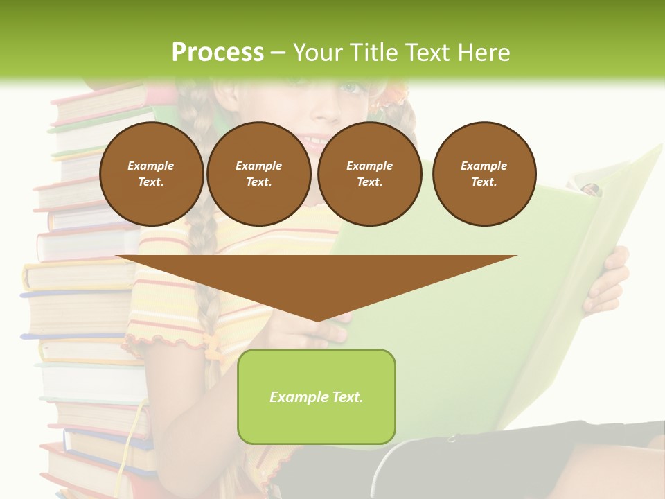 Female Holding Caucasian PowerPoint Template