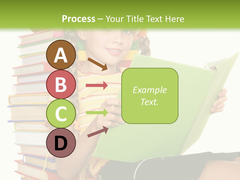 Female Holding Caucasian PowerPoint Template