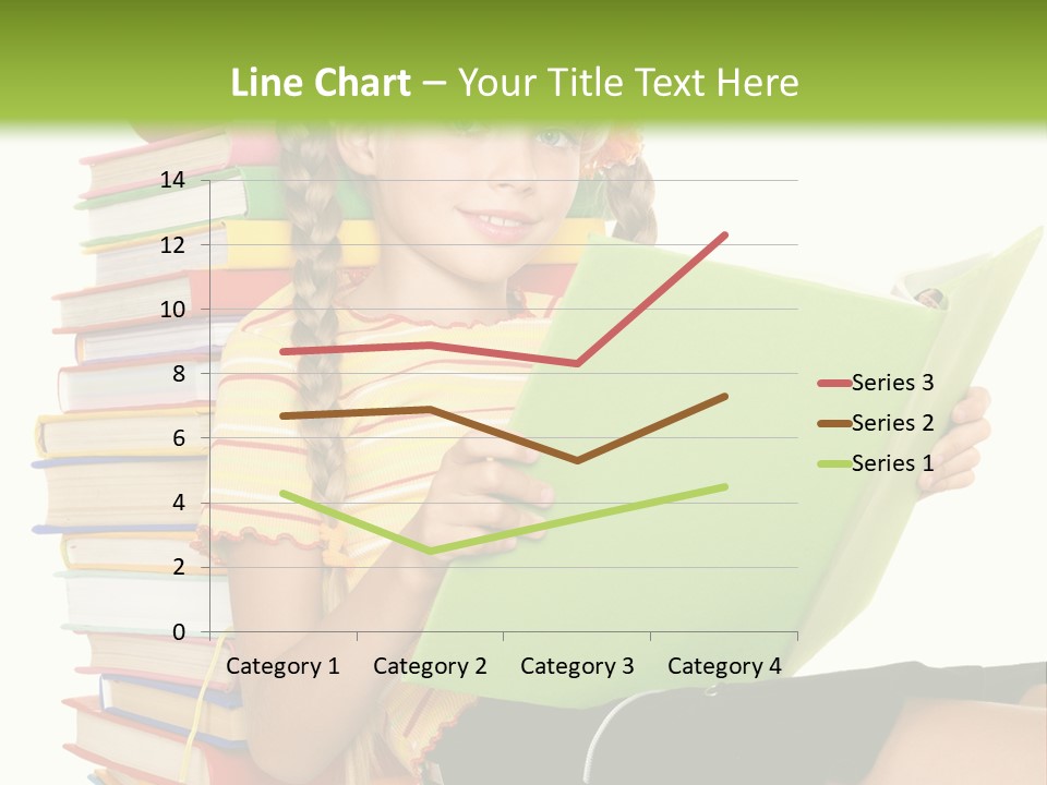 Female Holding Caucasian PowerPoint Template