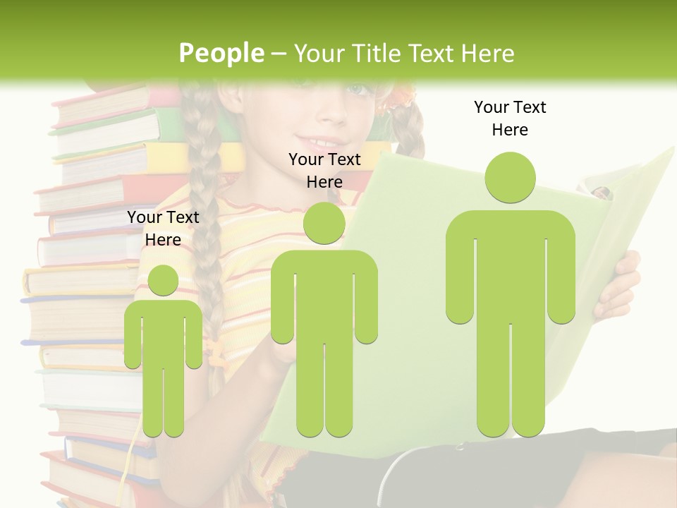 Female Holding Caucasian PowerPoint Template