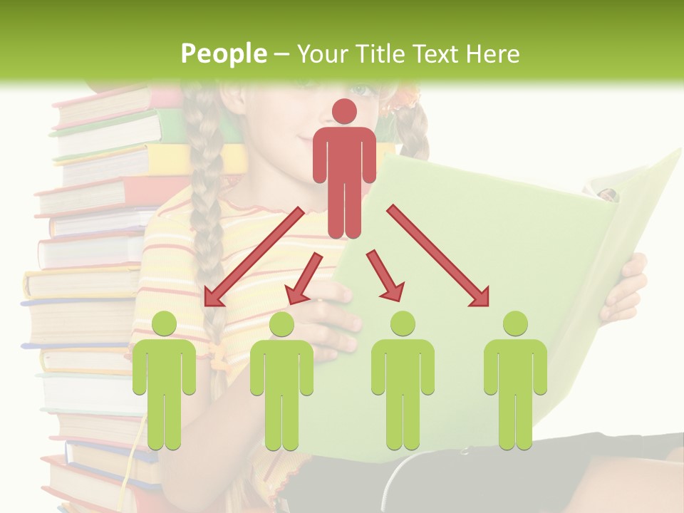 Female Holding Caucasian PowerPoint Template