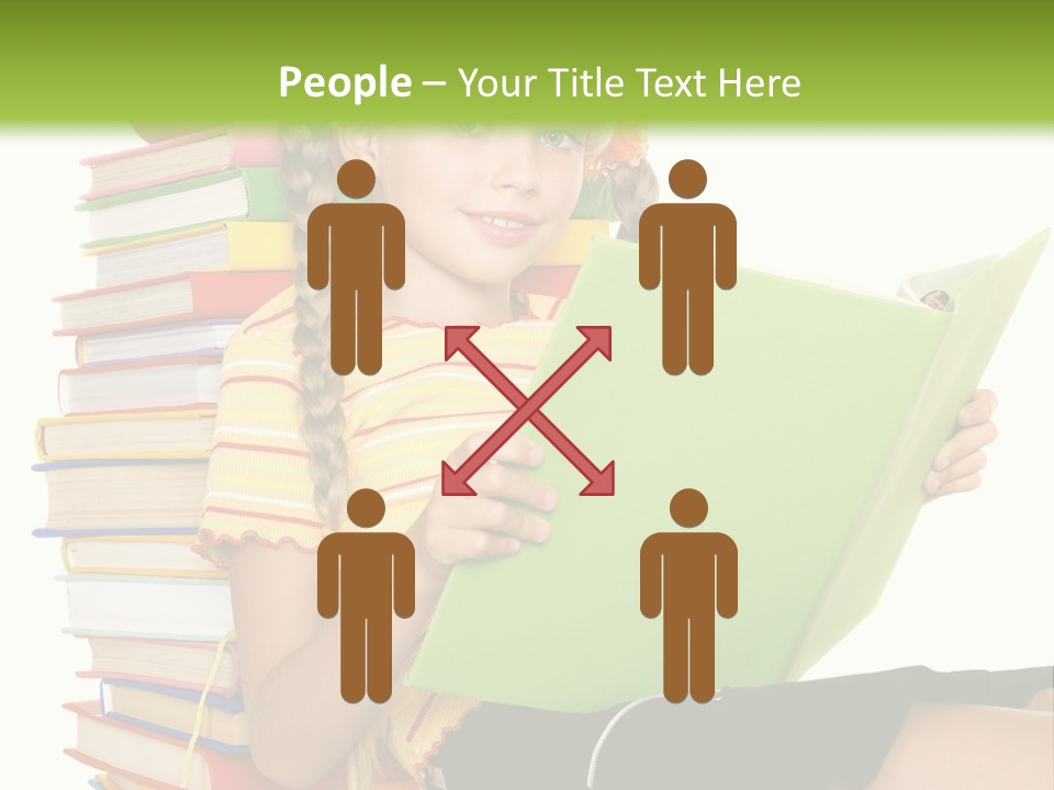 Female Holding Caucasian PowerPoint Template