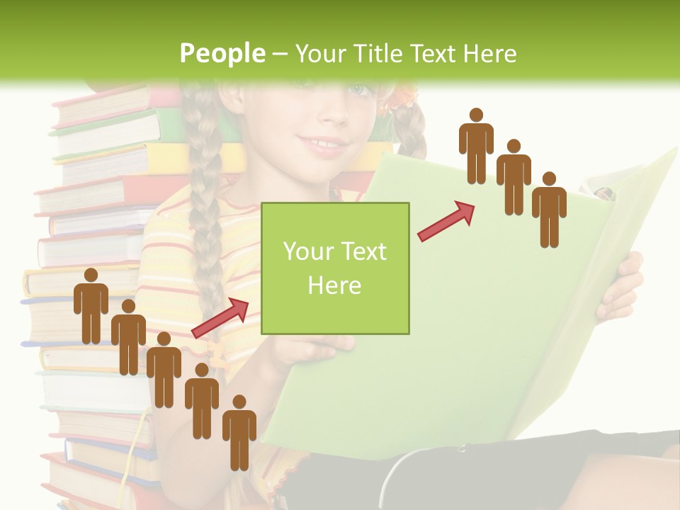 Female Holding Caucasian PowerPoint Template