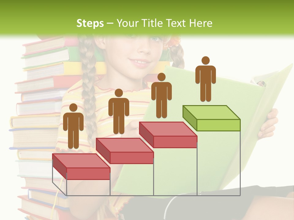 Female Holding Caucasian PowerPoint Template