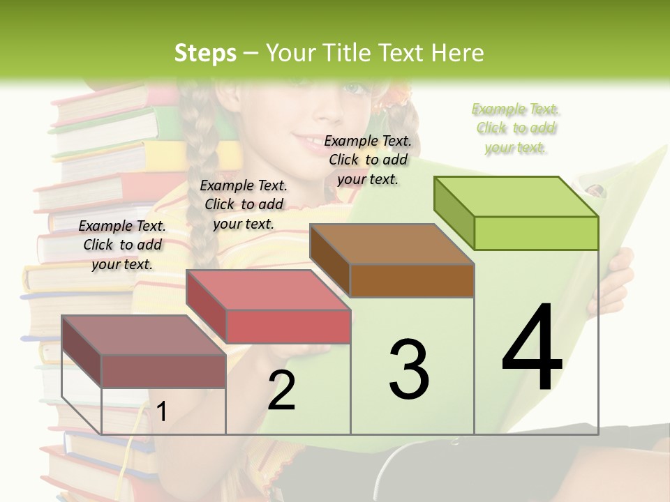 Female Holding Caucasian PowerPoint Template