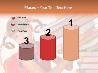 Caucasian Book Bag Holding PowerPoint Template