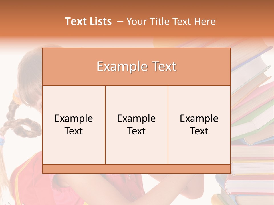 Caucasian Book Bag Holding PowerPoint Template