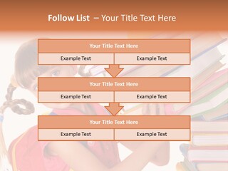 Caucasian Book Bag Holding PowerPoint Template