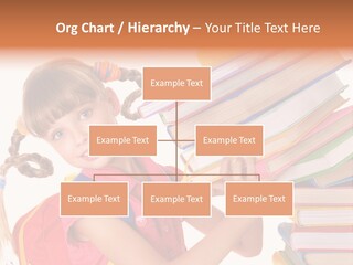 Caucasian Book Bag Holding PowerPoint Template