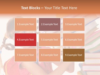 Caucasian Book Bag Holding PowerPoint Template