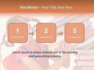 Caucasian Book Bag Holding PowerPoint Template